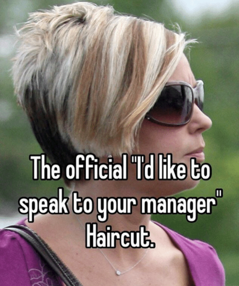 Speak to the manager